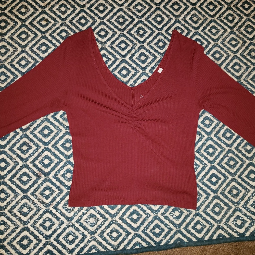 Forever 21 long sleeve croptop.